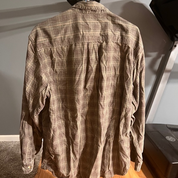 L.L. Bean green and brown flannel - Picture 3 of 3